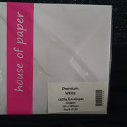 Premium White Envelopes 100gsm 130SQ PK-20